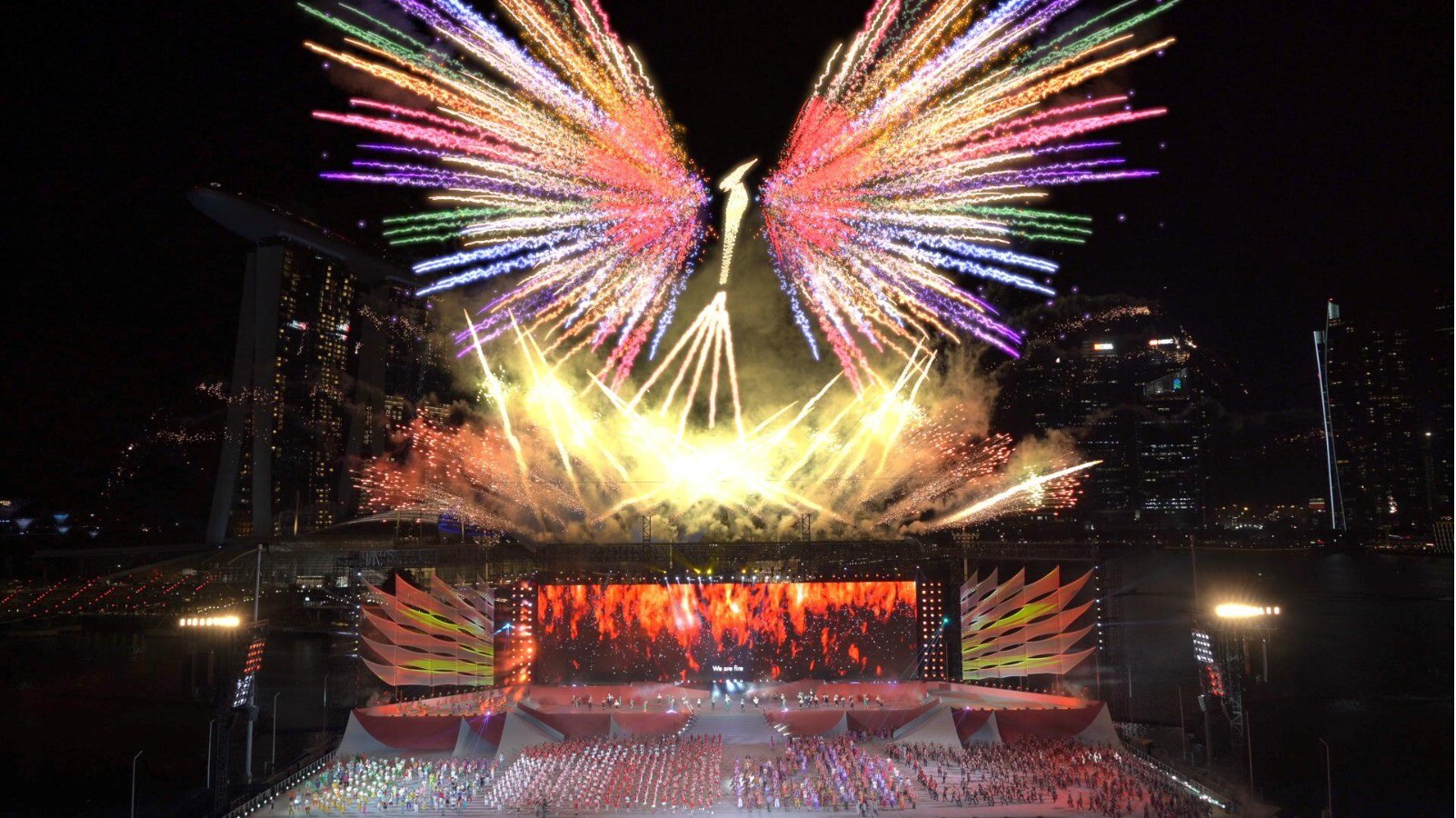 Singapore National Day Parade Fireworks