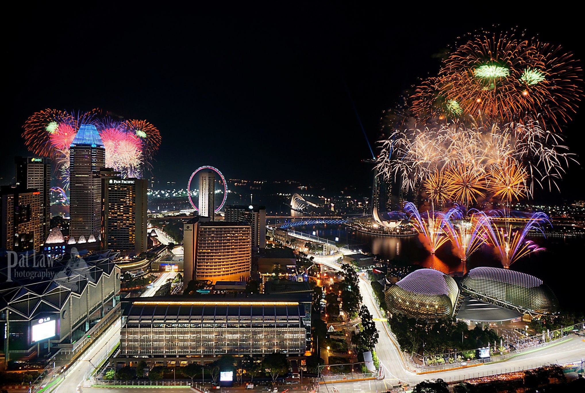 Singapore Formula 1 Grand Prix Fireworks