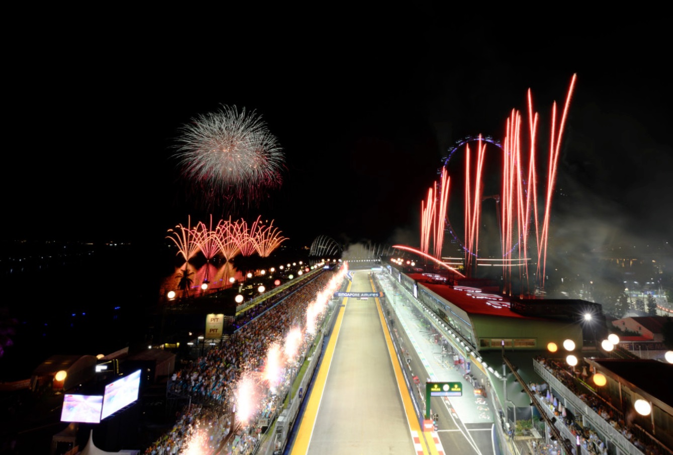 Singapore Formula 1 Grand Prix Fireworks