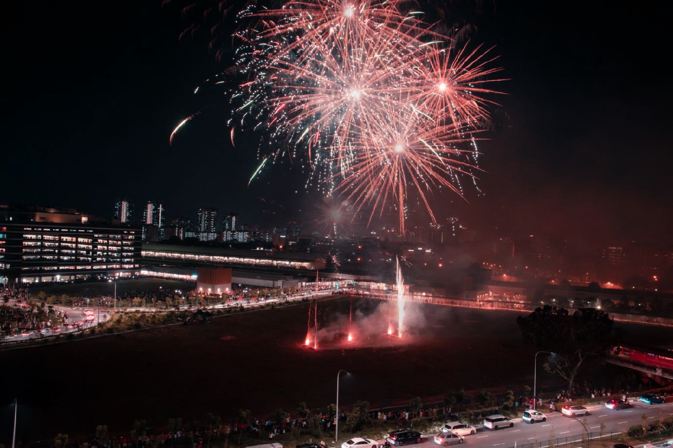 Singapore National Day Parade Heartlands Fireworks