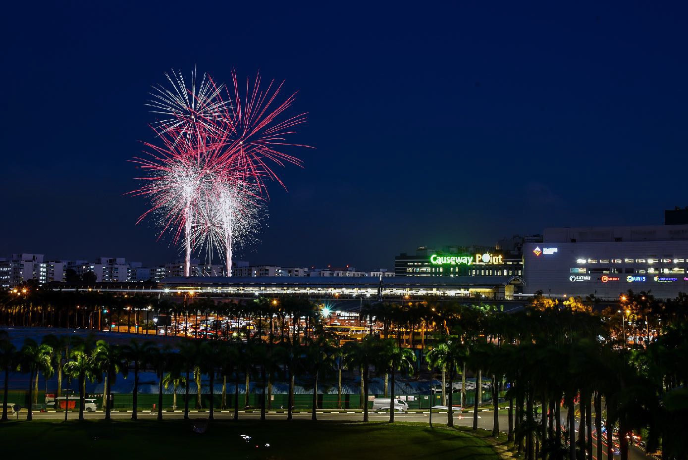 Singapore National Day Parade Heartlands Fireworks